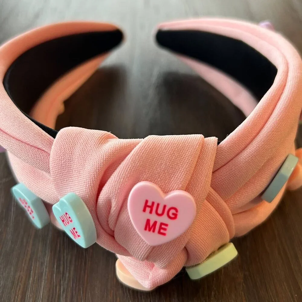 Light Pink Valentine's Conversation Hearts Headband